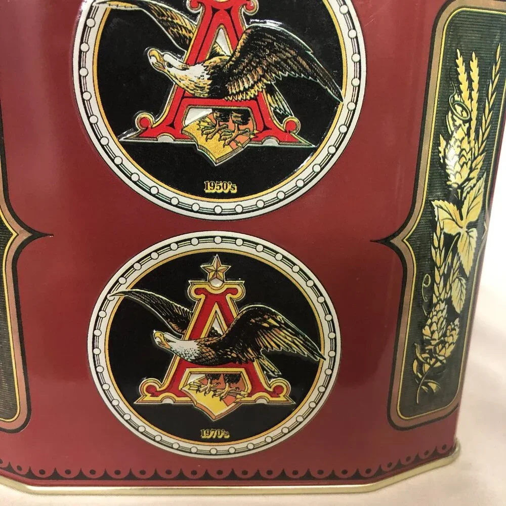 Anheuser Busch Beer Stein Historic A & Eagle Series The 1872 Edition w/ Tin Box